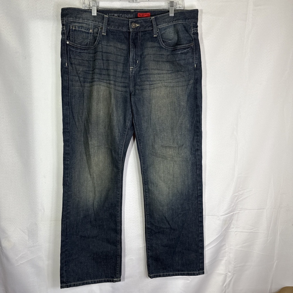 Apt. 9 Mens Jeans Stone Washed Straight Leg - Cotton  Size 36/30